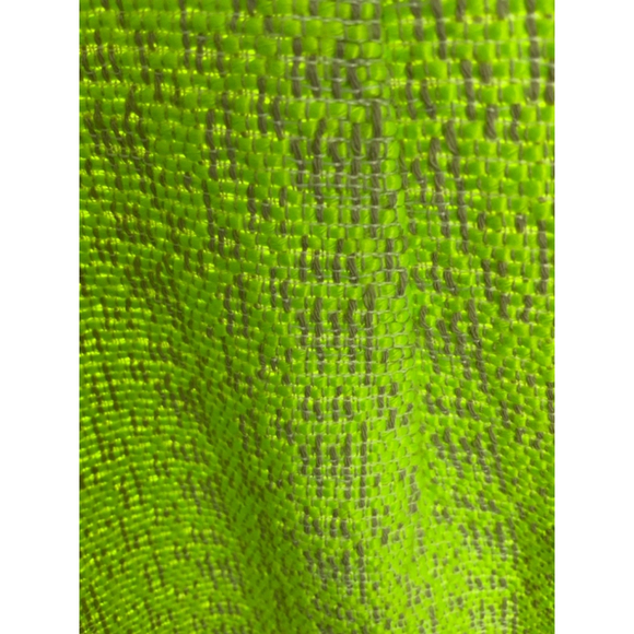 J Crew Women's Neon Yellow Green and Gray Dress - Picture 7 of 10
